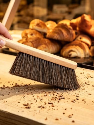 Horse Hair Bench Brush Soft Bristle Wood Handle - Image 7
