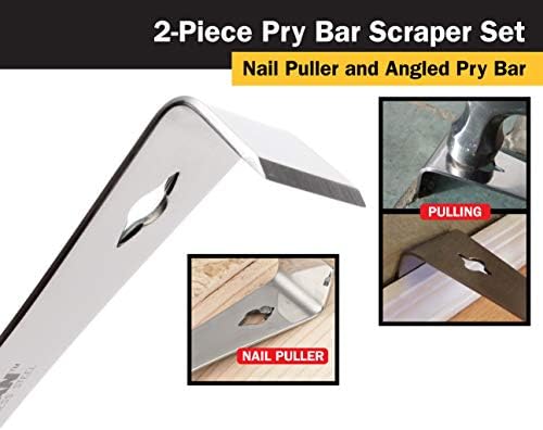 Titan 17005 2-Piece Stainless Steel Pry Bar Scraper Set - Image 4