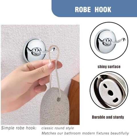 Classic Bathroom Hardware Accessory 4-piece Set - Image 6