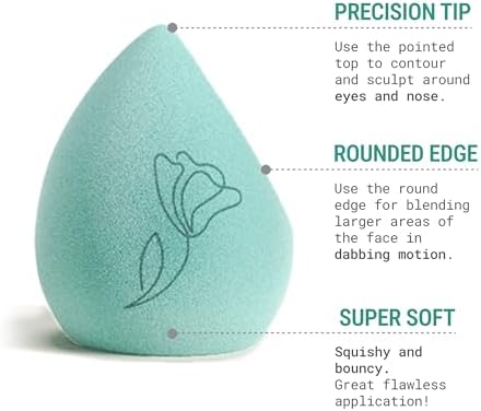 JUNO & Co. Microfiber Makeup Sponge, Dual Layer Technology - Image 2