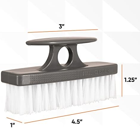 Superio Plastic Bristle Nail Brush, Cleaning Tool - Image 2