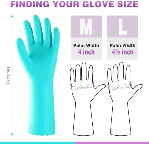 Elgood Reusable Dishwashing Cleaning Gloves - Image 5