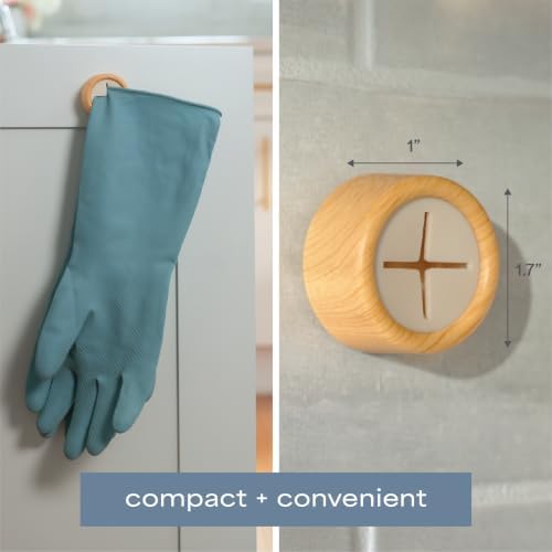 S&T INC. Adhesive Push Towel Hooks, 4 Pack - Image 6