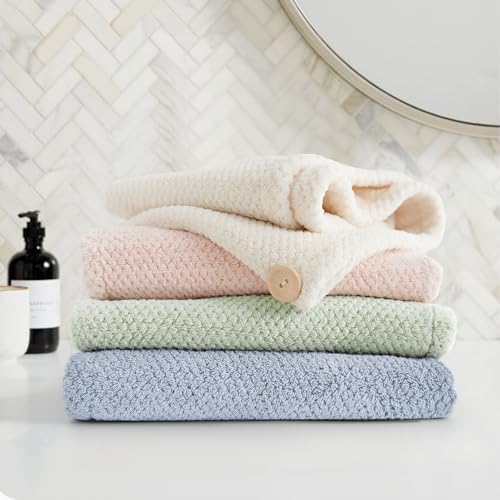ROLSHOL 4 Pack Extra Large Microfiber Hair Towel Wraps - Image 7