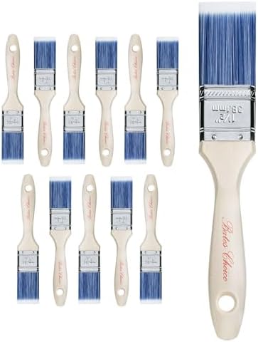 Bates- Paint Brushes, 12 Pack, Treated Wood Handle, Paint Brushes by BatesChoice