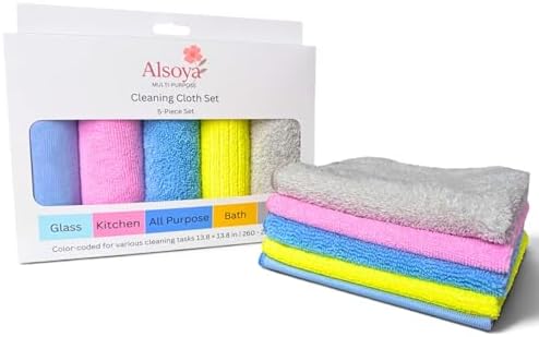 Microfiber Cleaning Cloths, 5 Pack by Unknown