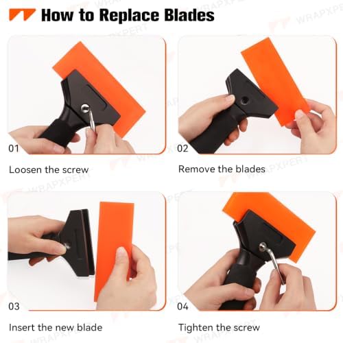 WRAPXPERT Rubber Squeegee 2 Pack, Window Tint Squeegee 5.1x 2 inch, - Image 4