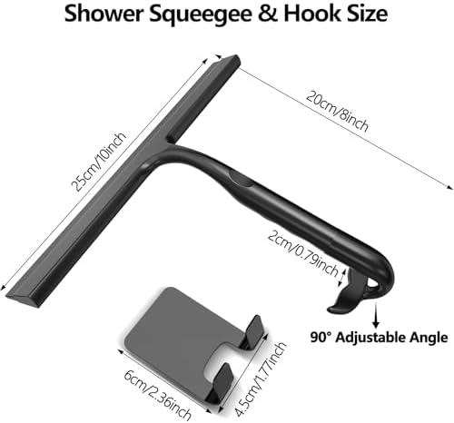 Shower Squeegee for Glass Doors, All-One-Piece Winning Silicone Squeegee - Image 6