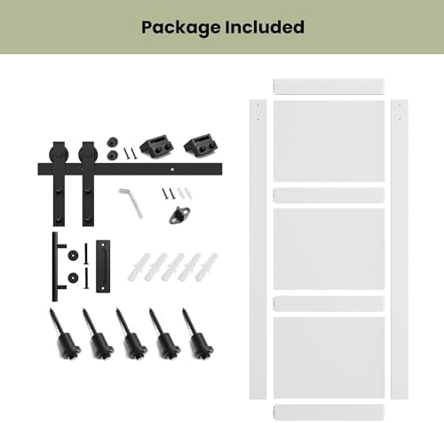 SMARTSTANDARD 36in x 84in Sliding Barn Door - Image 4
