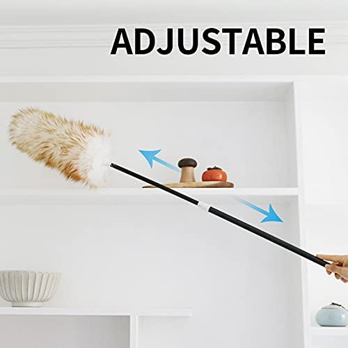 Lambswool Duster with Telescoping Plastic Handle，Washable（27-43 inches） - Image 3