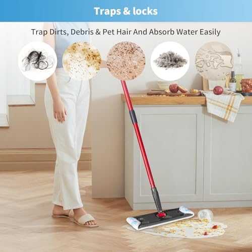 6 Pack Microfiber Mop Pads for O-Cedar H2prO Flat Mop System, Washable and - Image 6