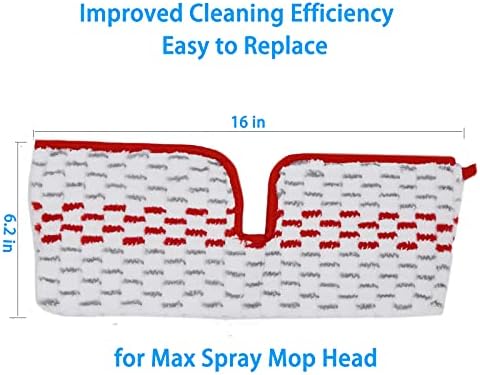 6 Pack Replace Mop Pads for Promist Max Microfiber Spray Mop Refill, Washable - Image 6