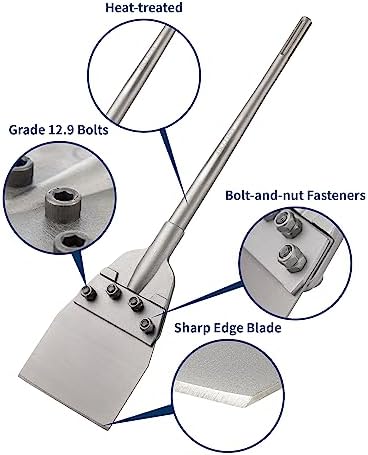 Firecore 6 Inch by 25 Inch SDS Max Floor Scraper Set - Image 2