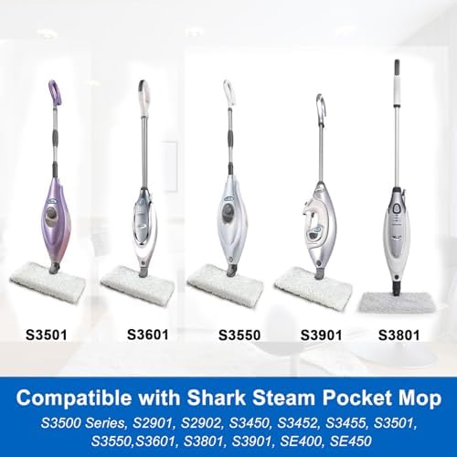 S3601 6 Pack Microfiber Steam Pocket Mop Pads Compatible - Image 3