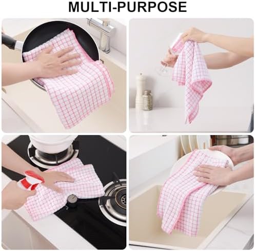 Kitinjoy Cotton 12 Pack Terry Kitchen Towels - Image 4