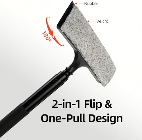 16-59" Telescopic 2-in-1 Window & Shower Squeegee - Image 2