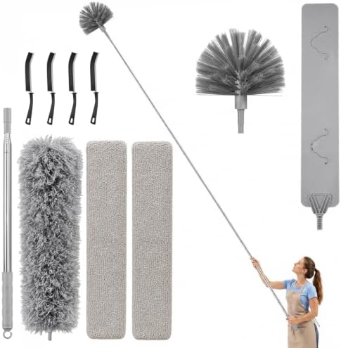 10-Piece Duster with Extension Pole, Cobweb Duster by Unknown