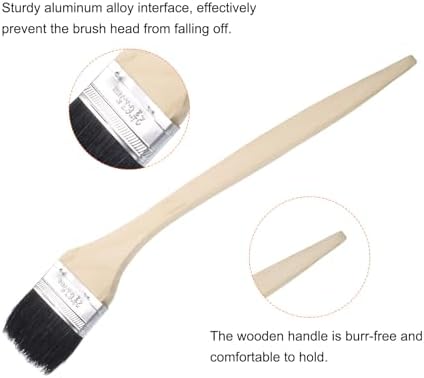 uxcell 3pcs Bent Radiator Paint Brush 2.5" Width Curved Wall Paint Soft Bristle - Image 5