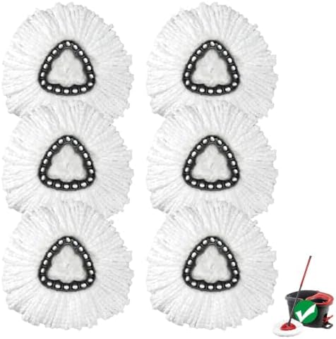 6 Pack Mop Replace Head by Dwavele