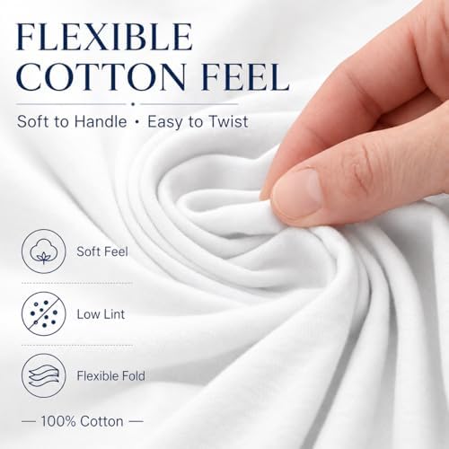 lint free cloth for cast iron – 10 Pack Cotton Seasoning & Cleaning Cloths - Image 5