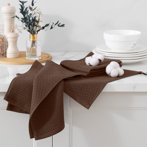 Kitinjoy 100% Cotton Waffle 6-Pack Kitchen Towels - Image 3