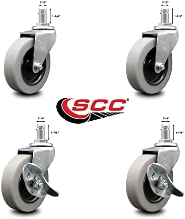 9T28L2 FG9T28L20000 Rubbermaid Audio Visual Cart Replacement Caster Kit – Fits - Image 2