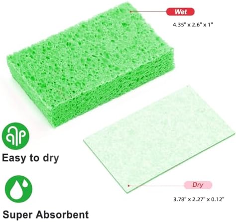 12 - Pack Non-Scratch Scrub Sponges - Sponges - Image 4