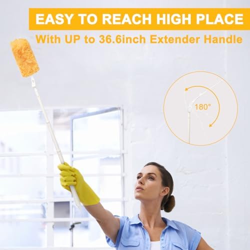360° Heavy Duty Duster Refill Kit, 1Extended Handle 1Short Handle 30Refills - Image 6