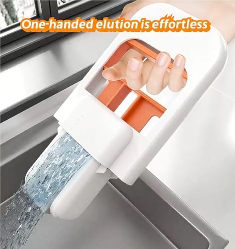 Portable Mini Foldable Desktop Mop, Handheld Self-Squeezing Sponge Mop - Image 4