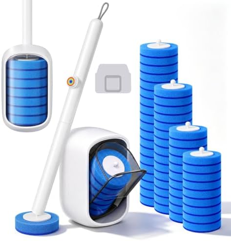 Disposable Toilet Brush, Wall Mounted Toilet Bowl Brush by MOPUP