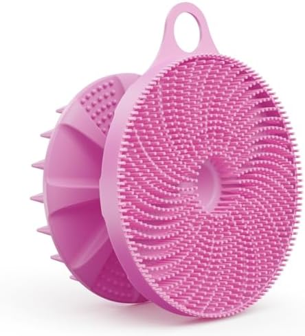 2 in 1 Shower Brush, BEAUTAIL Silicone Body Scrubber & Scalp Massager by BEAUTAIL
