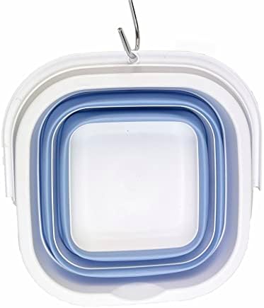 SAMMART Collapsible Rectangular Cleaning Bucket 5L- Foldable Camping Beach Sand - Image 5