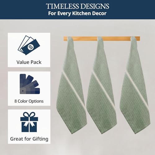 LANE LINEN 100% Cotton Dish Towels Absorbent Lint-Free 12 Pack - Image 5