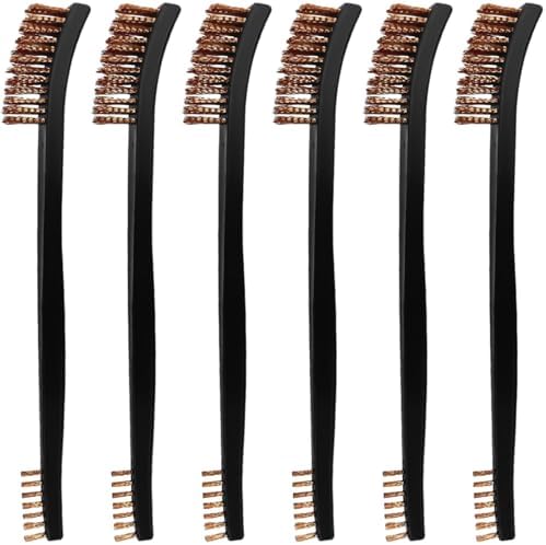 6 Pack Miaozhun Double-Ended Gun Cleaning Brush, 7 Inch Phosphor Bronze Bristle by Miaozhun