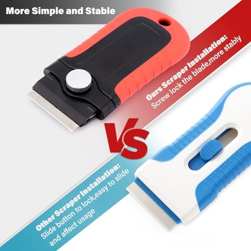 Gomake Razor Blade Scraper Tool, Glass Stovetop Paint Scraper - Image 4