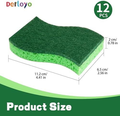 12 Count Heavy Duty Scrub Dish Sponges - Image 7