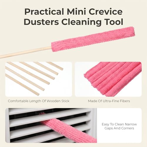 12Pcs Microfiber Detail Duster Sticks, Fan Blade Cleaner Crevice Cleaning Tool - Image 5