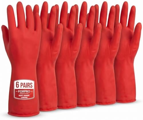 ForPro Premium Natural Rubber Gloves, Wild Cherry by ForProProfessionalCollection