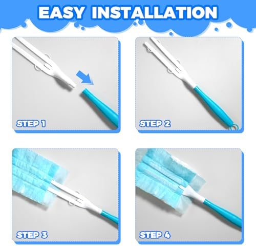 10PCS Duster Refills Folding Handles Set Compatible - Image 3