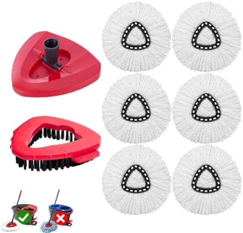 8-Pack Reusable Mop Head Replacement by Unknown