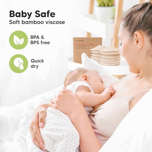Organic Nursing Pads 14 Washable Breast Pads - Image 5