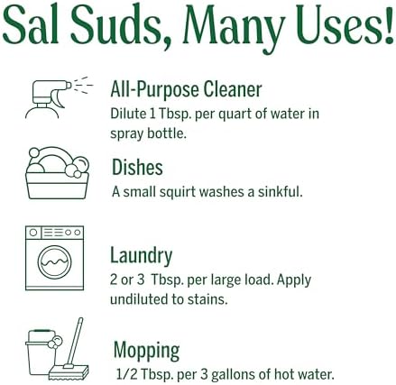 Dr. Bronner's Sal Suds Biodegradable Cleaner – All Purpose Pine Mop Detergent - Image 5
