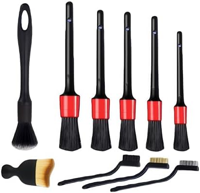 10pcs Auto Car Detailing Brush Set，Professional dusting Brush Suitable by Unknown