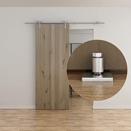 JUGREAT Barn Door Mounted Stainless Steel Sliding Door Guide-1 Pack - Image 6