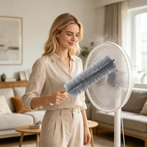Bendable Microfiber Head, Fan Cleaning Brush Reusable Dust Remover, Dusters - Image 3