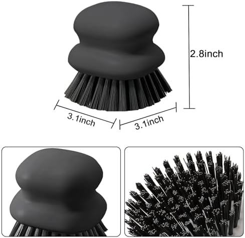 2Pack Dish Scrub Brush, Palm Brush Dish Scrubber - Image 5