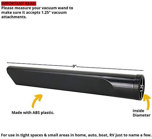 Attachments for 1.25" Vacuum Cleaner – Dust Brush, Upholstery Tool & 2 Adapter - Image 5