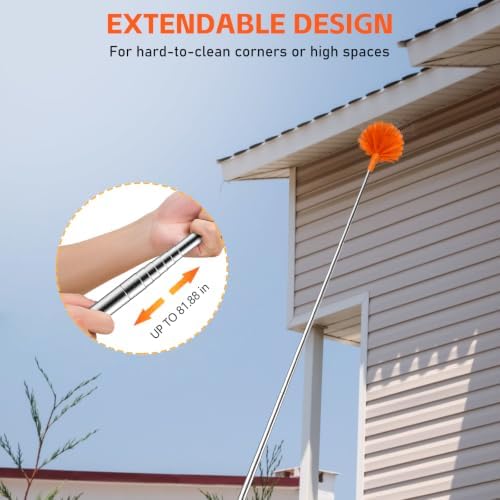 SetSail Cobweb Duster with Extension Pole, - Image 5