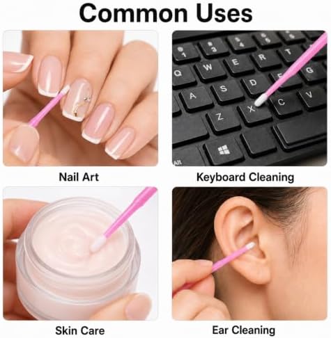 G2PLUS Micro Cotton Swabs 500PCS Disposable Eyelash Extension Applicators - Image 6