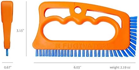 Fuginator Scrub Brush for Tile and Grout: Stiff Nylon Bristle Scrubbing Brush - Image 3